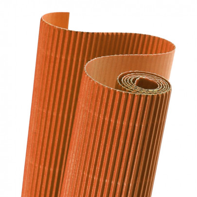 Картон гофрированный, Folia, 50x70/ - #40 Оранжевый