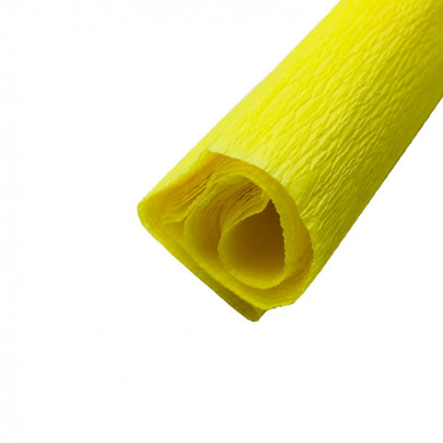 Крепон Folia Crepe paper 32г, 2.5x50 см/ - #106 Желтый