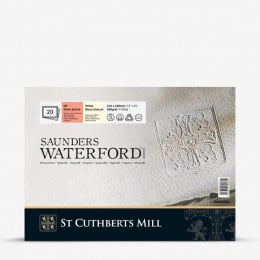 Блок паперу для акварелі гарячий прес, 23*31 см, 20 аркушів 300 г/м2 100% cotton, HP, White Saunders Waterford