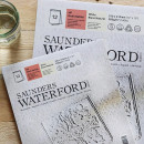Альбом (блок) для акварелі, Saunders Waterford, Hot Press, 100% бавовна, 12 аркушів, 300 г/м2, 23*31 см
