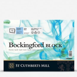 Блок паперу для акварелі Waterford Bockingford, Cold Press, 100% целюлоза, 300 г/м2, 23*31 см (12 аркушів)