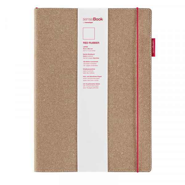 Скетчбук Transotype Sense Book Red Rubber (Large), 80 г/м2, 20,5х28,5 см, 135 аркушів
