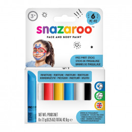 Набір олівців для аквагриму "Adventure", 6 кольорів Snazaroo