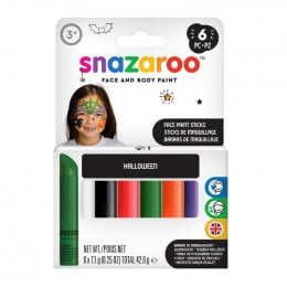 Набор карандашей для аквагрима "Halloween", 6 цветов Snazaroo