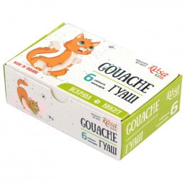 Набор красок гуашевых Cats 6*10мл, ROSA Kids