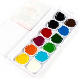 Набор акварельных красок Cats with a Boy, 12 цветов, ROSA Kids