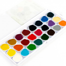 Набор акварельных красок Cats, 24 цветов, ROSA Kids