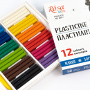 Набір пластиліну Cats, зі стеком, 12 кольорів, 192 г, ROSA Kids