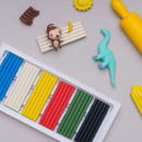 Набір пластиліну, прямокутний, Школярик 6 кольорів