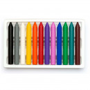Набір воскових олівців Школярик Преміум, 12 кольорів