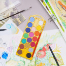 Акварельные краски Школярик, 18 цветов