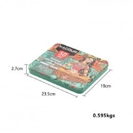 Набір кольорових олівців в металевому пеналі, 50 кольорів Kalour Colored Pencils, 842001