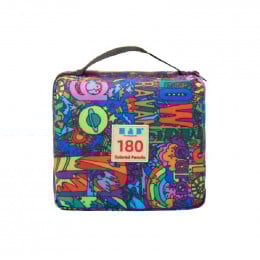 Набір кольорових олівців H&B Colored Pencils, в м'якому пеналі, 180 кольорів