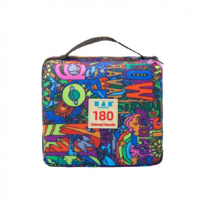 Набір кольорових олівців H&B Colored Pencils, в м'якому пеналі, 180 кольорів