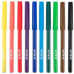 Набір фломастерів 10 кольорів, Kite Classic