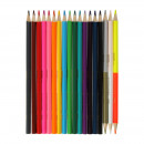 Олівці кольорові ZiBi, 21 кол. (15 стандарт, 3 двостор.), тригранні