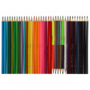 Карандаши цветные ZiBi, 42 цв. (30 стандарт, 6 двухстр.), трехгранные