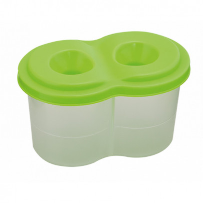 Стакан - непроливайка подвійний ZiBi, салатовий 12*7,7 см