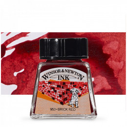 Туш художня Drawing Inks, №040 Brick Red, Winsor&Newton