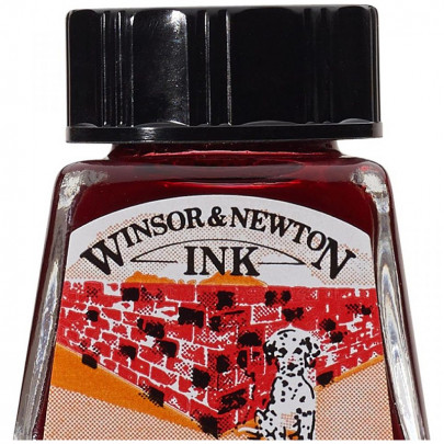 Тушь Winsor&Newton Drawing Inks, № 040 Красный кирпич