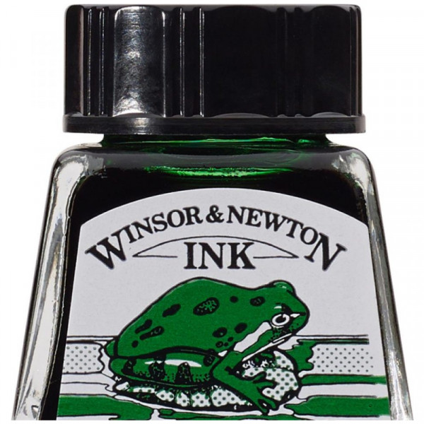Тушь художественная Drawing Inks, №046 Brilliant Green, Winsor&Newton