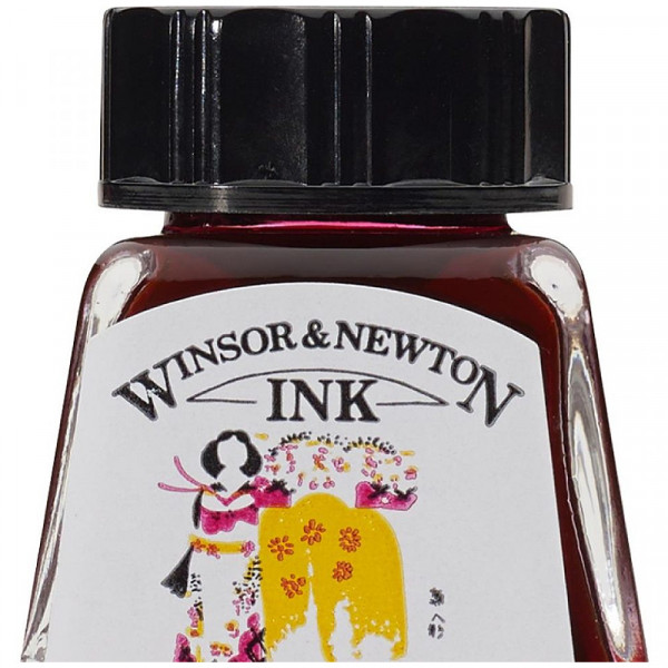 Тушь художественная Drawing Inks, №956 Carmine, Winsor&Newton