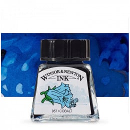 Туш художня Drawing Inks, №176 Cobalt, Winsor&Newton