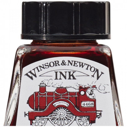 Тушь Winsor&Newton Drawing Inks, № 227 Тёмно-красный