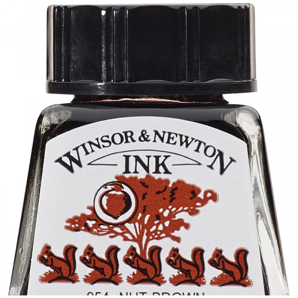 Туш художня Drawing Inks, №441 Nut Brown, Winsor&Newton