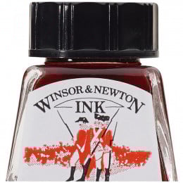 Туш художня Drawing Inks, №601 Vermilion, Winsor&Newton