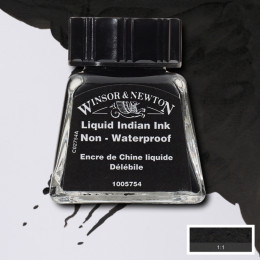 Туш художня Liquid Indian (Індійский чорний), Drawing Inks Winsor&Newton