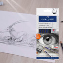 Набір чорнографітних олівців Faber-Castell Graphite Sketch Set, 6 олівців, гумка, точилка