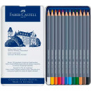 Набір акварельних олівців Faber-Castell Goldfaber, 12 кольорів, металева коробкав.