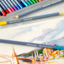 Набор акварельных карандашей Faber-Castell Goldfaber Aqua, 38 цветов + 2 чернографитных карандаша и кисть