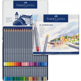 Набір акварельних олівців Faber-Castell Goldfaber, металева коробка, 48 кол.