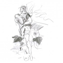 Набір чорнографітних олівців FaberCastell CASTELL 9000, 6 шт., металева коробка