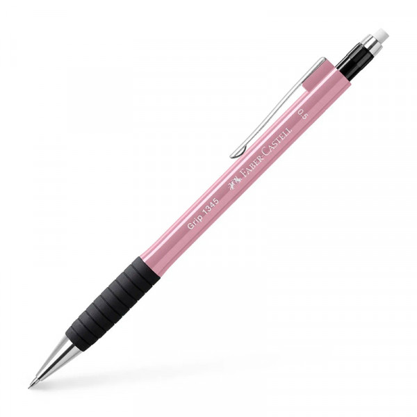 Механічний олівець Grip 1345 рожевий, 0.5 мм, Faber Castell
