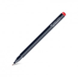 Капиллярная ручка Grip Fine Pen,Faber Castell, 0.4, Красный