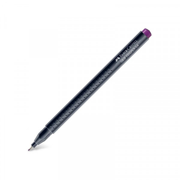Капілярна ручка Grip Fine Pen, Faber Castell, 0.4 Фіолетова