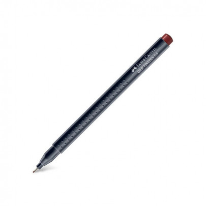 Ручка капиллярная Grip Fine Pen,Faber Castell, 0.4 мм./ - Коричневый