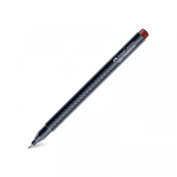 Капиллярная ручка Grip Fine Pen,Faber Castell, 0.4, Коричневый