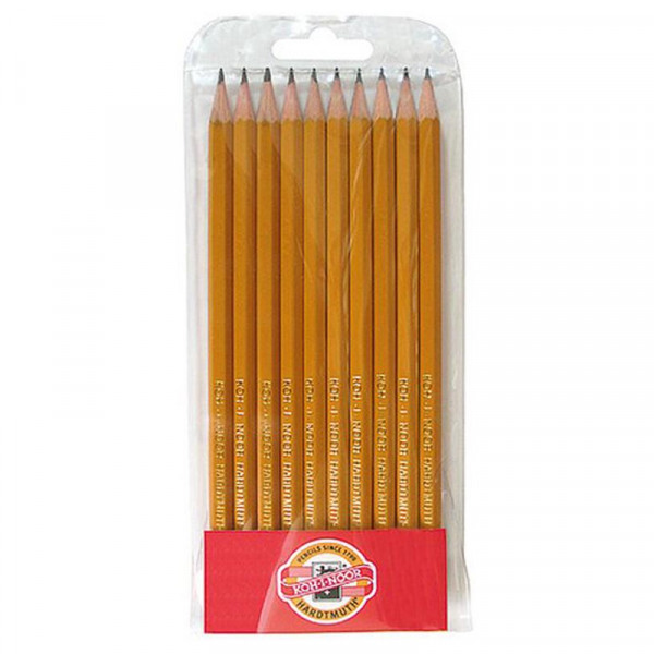 Набір графітових олівців KOH-I-NOOR "1570", 10 шт, 3B-3H
