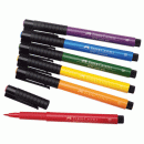 Набор ручек капиллярных FaberCastell PITT Artist Pen Brush, Basic, 6 шт