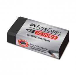 Гумка вінілова Dust-free Faber Castell, чорна 15*20*45 мм