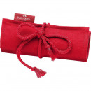 Набір кольорових олівців FaberCastell Grip pencil roll 18 кольорів у тканинному пеналі + чинка