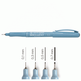 Лінер 0.3 (0,35 мм) чорний, Centropen Document 2631 Лінер 0.3 (0,35 мм) чорний, Centropen Document 2631