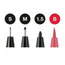 Набор ручек капиллярных FaberCastell PITT Artist Pen Hand Lettering (S, M, 1.5 mm, B # 223), 4 шт