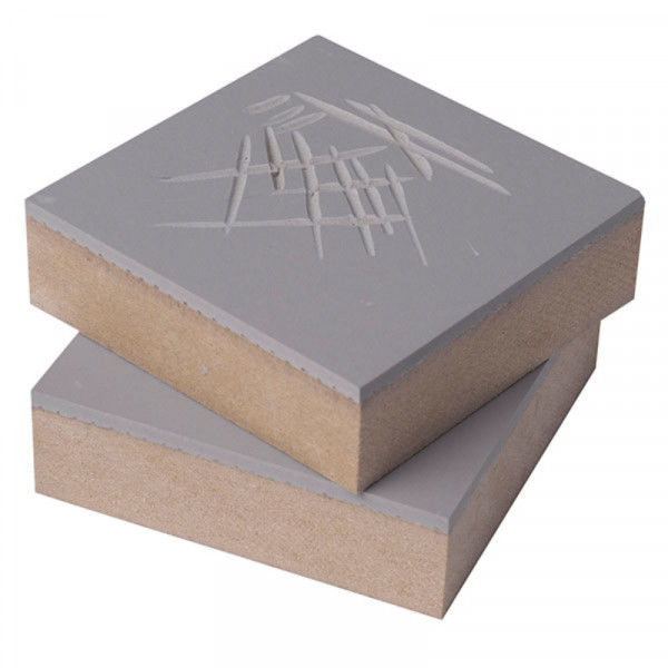 Лінолеум для ліногравюри 75*75*3,2 мм, на ДВП основі 17 мм, Essdee Mounted Lino