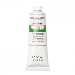 Офортна фарба для гравюри на олійній основі Charbonnel Etching ink, №544 Весняна зелень (Spring green), 60 мл