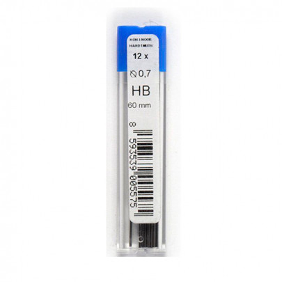 Грифелі для механічних олівців, Koh-I-Noor, 0,7 мм HB